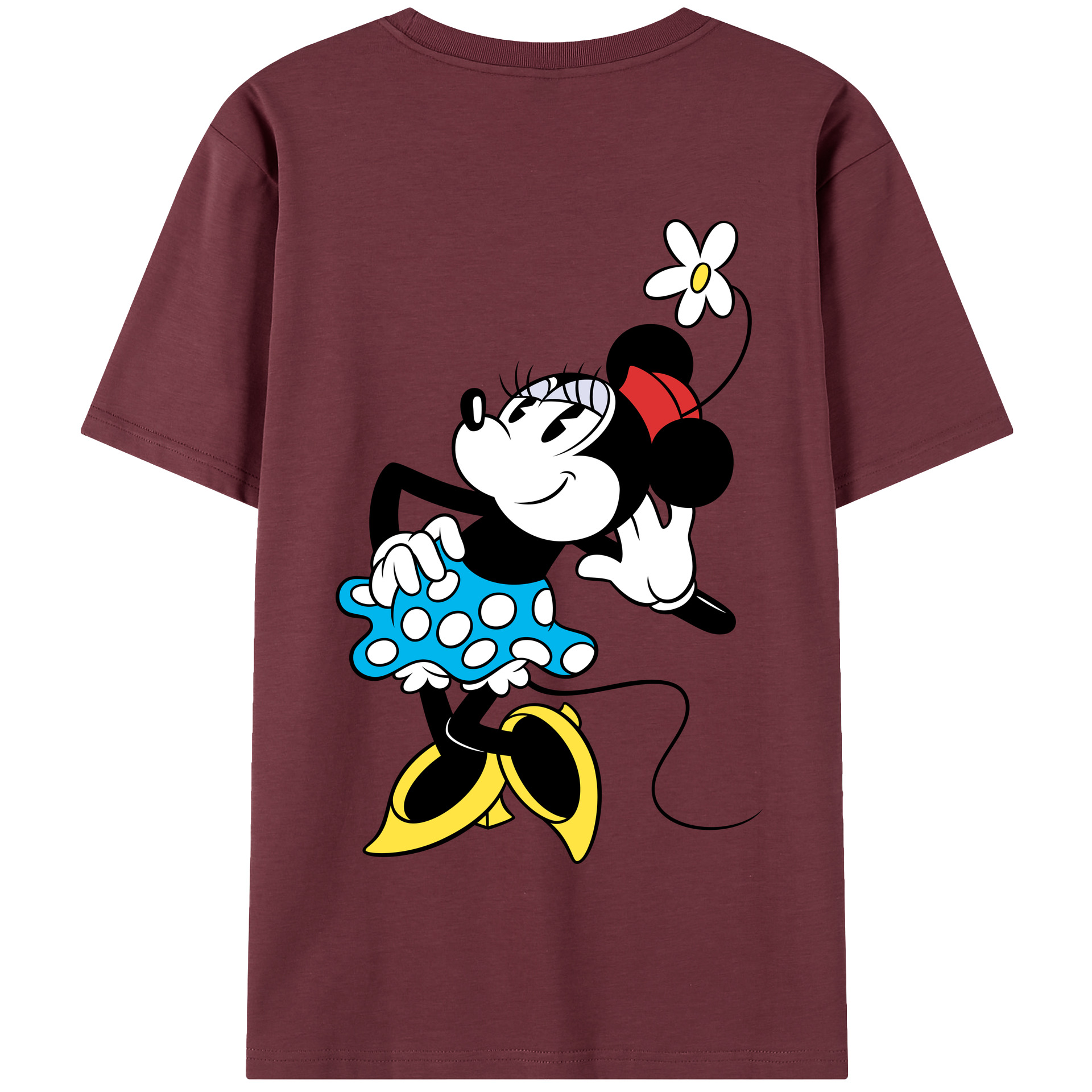 （画像用） ミッキーマウス Mickey Mouse 綿100％半袖Tシャツ（背面プリント）